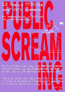 Bild:  Public Screaming 