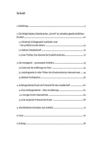 Picture: Konstruktive Unterbrechungen Inhaltsverzeichnis