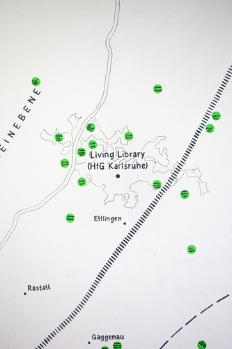 Bild:  Physical Living Library Wall map