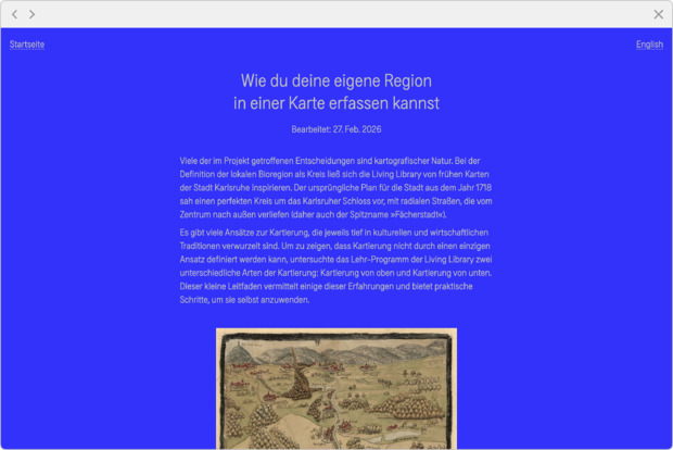 Picture: Wie du deine eigene Region in einer Karte erfassen kannst (Digitale Living Library)