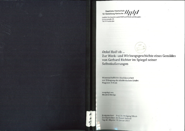 Picture: Onkel Rudi als... (Deckblatt)