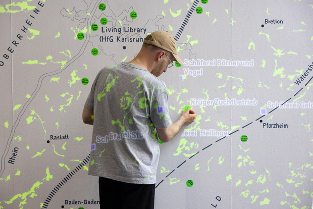 Picture: Physical Living Library Wall map