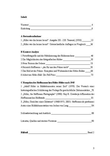 Picture: Bildstrategien: Inhaltsverzeichnis