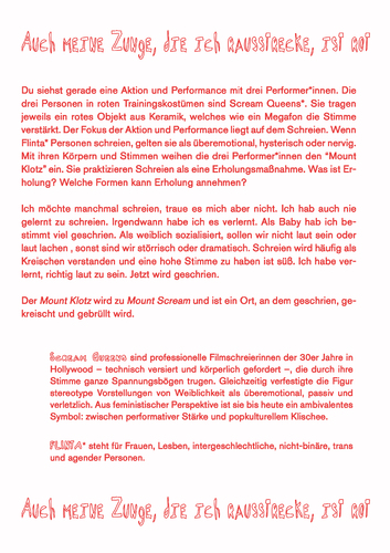 Bild:  Auch meine Zunge, die ich rausstrecke, ist rot 