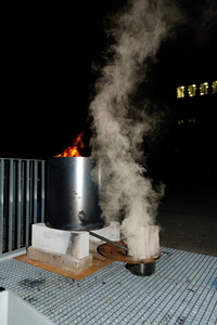 Picture: After fire- birch pitch