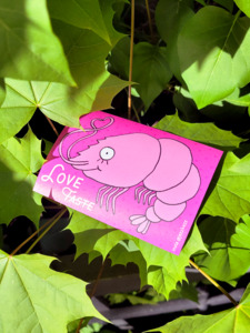 Bild:  Love over Taste Sticker – Shrimp