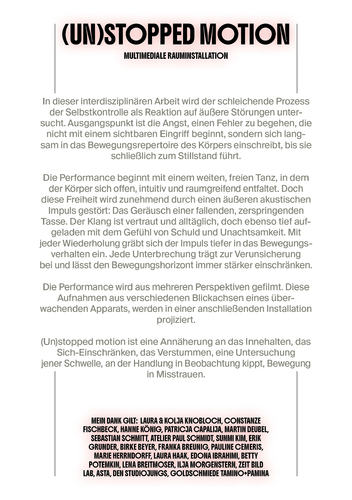 Bild:  (Un)Stopped Motion