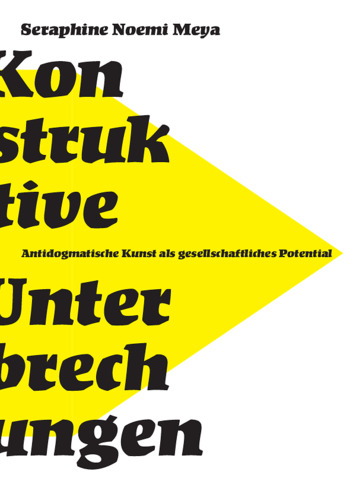 Bild:  Konstruktive Unterbrechungen Deckblatt