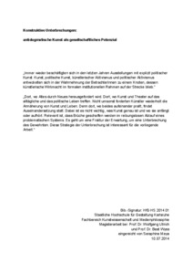 Picture: Konstruktive Unterbrechungen Abstract