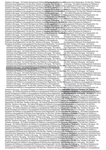 Picture: Teilnahme in Bewegung Decklblatt