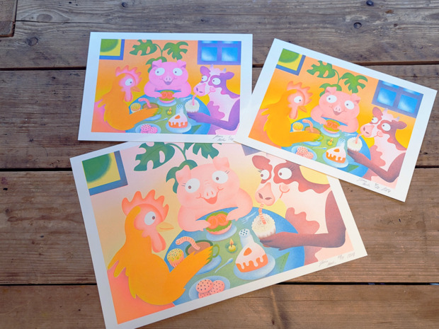 Bild:  Love over Taste – Piggy and Friends at the Café